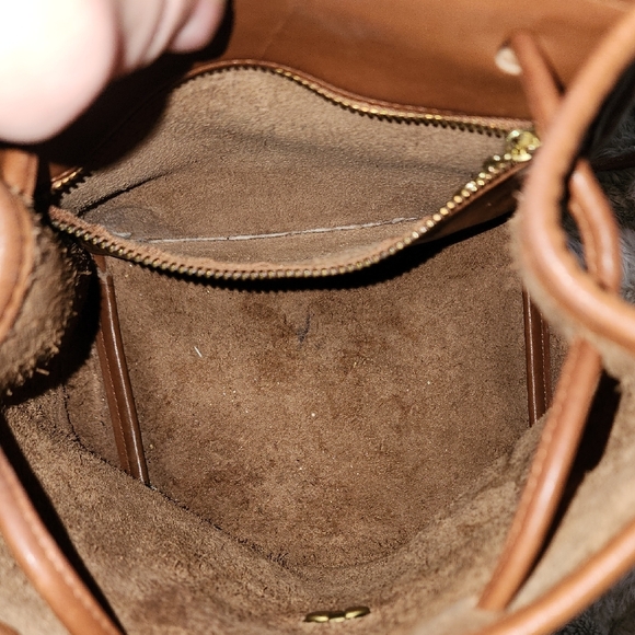 Vintage Coach Tan Leather Backpack #060-9960 - Picture 8 of 8